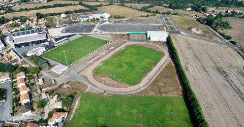 Image : vue aérienne - Pôle Maxime Bossis - Terres de Montaigu