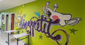 Graffiti Bon Appétit Restaurant scolaire Resto Kids de L'Herbergement