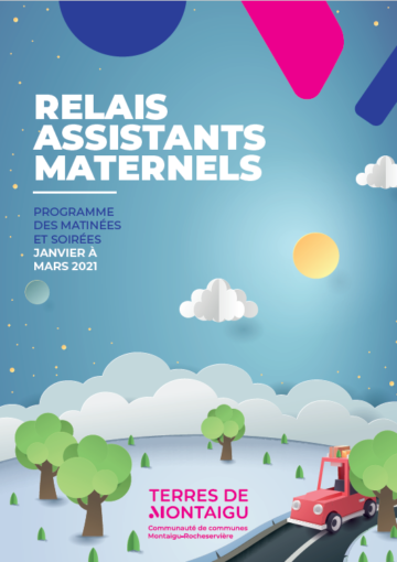 Couverture du programme des matinées et soirées du RAM - Janvier à mars 2021