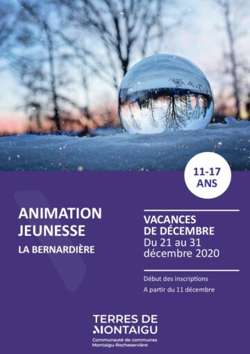 Couverture du programme des vacances de Noël 2020 La Bernardière 0 Animation jeunesse La Bernarière