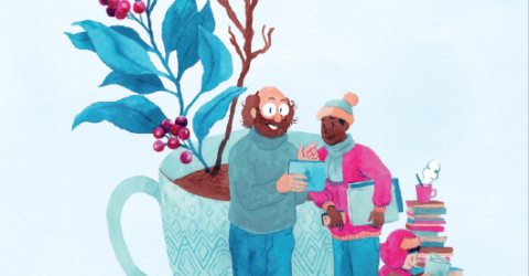 Image : Couverture - Programme d'animations janvier-mars 2021 - Médiathèque Calliopé - Terres de Montaigu