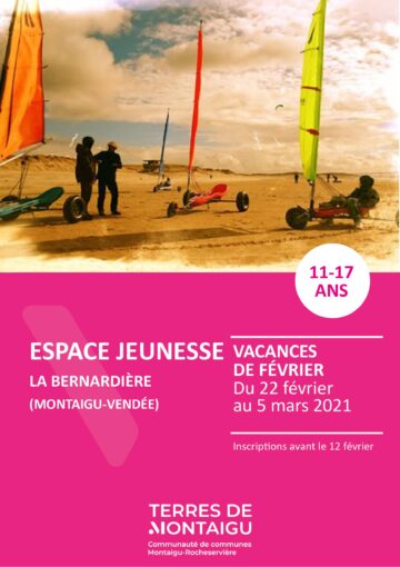 Couverture du programme des vacances de février 2021 - La Bernardière