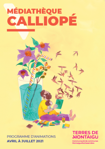 Image du programme d'animations de printemps de la médiathèque Calliopé