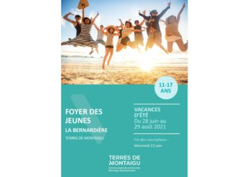 Couverture du programme des vacances d'été 2021 - La Bernardière