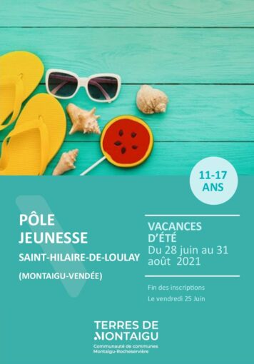 Couverture du programme des vacances d'octobre 2021 - Pôle jeunesse - St Hilaire de Loulay - Montaigu-Vendée