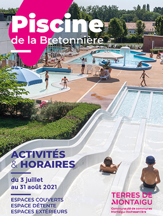 Photo de couverture : dépliant été 2021 Piscine de la Bretonnière