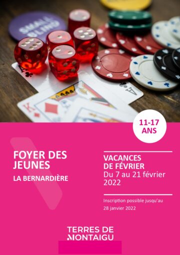 Couverture du programme des vacances de février 2022- Maison des jeunes - Montaigu - Montaigu-Vendée