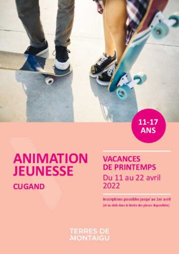 Couverture du programme des vacances de printemps 2022 - Animation jeunesse - Cugand