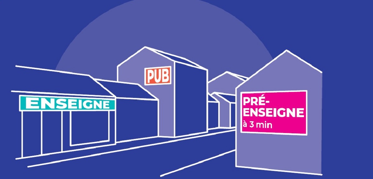Enseigne Pub Pré-enseigne à 3 min