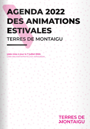 Image : Couverture - Agenda des animations estivales 2022 - Terres de Montaigu