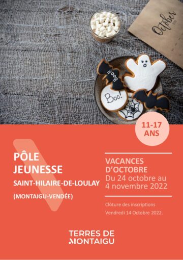 Couverture du programme pole jeunesse Saint Hilaire de Loulay automne 2022