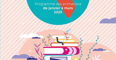 Couverture dépliant programme médiathèque Calliopé Terres de Montaigu Janvier à mars