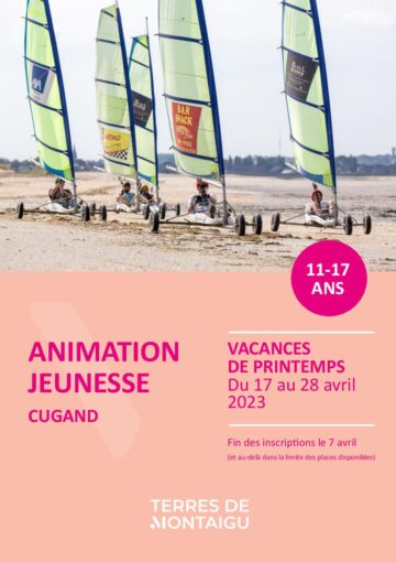 Couverture du programme des vacances d'avril 2023 - Animation Jeunesse - Cugand