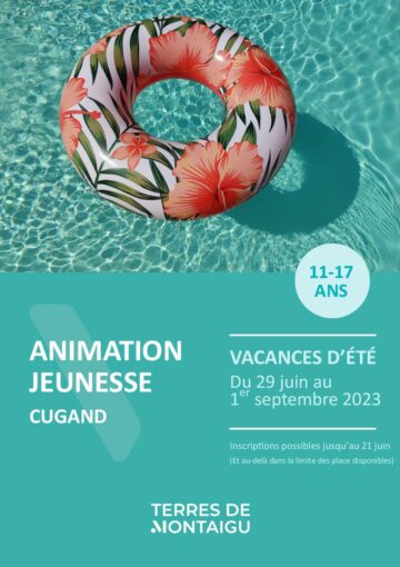 Couverture du programme des vacances d'été 2023 Animation Jeunesse de Cugand