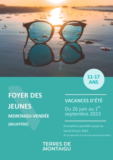 Couverture du programme des vacances d'été 2023 - Boufféré - Montaigu-Vendée